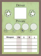 The Face of Battle: American Blank Crew Driver Card