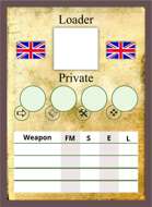 The Face of Battle: British Blank Crew Loader Card