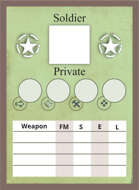 The Face of Battle: American Blank Soldier Card Deck #1
