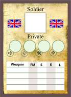 The Face of Battle: British Blank Soldier Card Deck #1