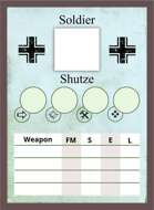 The Face of Battle: German Blank Soldier Card Deck #1