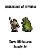 Barbarians of Lemuria Paper Miniatures Sample Set