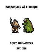 Barbarians of Lemuria Paper Miniatures Set One