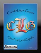 Druid 1st Level Spell Cards