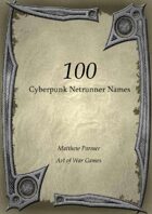 100 Cyberpunk Netrunner Handles