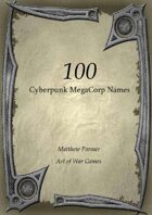 100 Cyberpunk MegaCorp Names