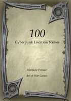 100 Cyberpunk Location Names