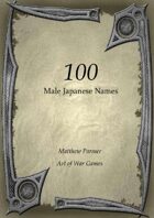 100 Japanese Male Names