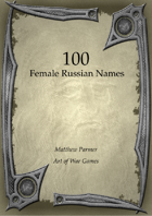 100 Russian Female Names