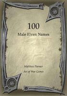 100 Male Elven Names