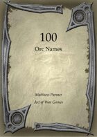 100 Orc Names