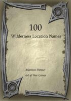 100 Wilderness Location Names