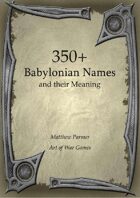 350+  Babylonian Names and Their Meaning