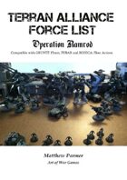 The Great Unification War Campaign: Operation Ramrod: Terran Forces: Compatible with Gruntz 15mm, FUBAR and BOHICA