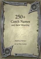 250+  Czech Names and Their Meaning