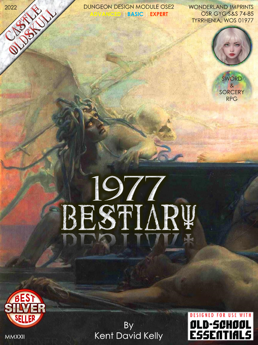 Oldskull Game Expansions Book II - 1977 Bestiary - Kent David Kelly | Old  School Essentials | DriveThruRPG