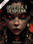 Oldskull Art Pack X: Demoness (AI Generated)