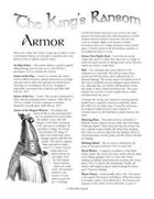 The King's Ransom: Armor