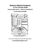 FREE 1st Edition Style Character Sheets 6 Pack
