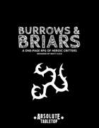 Burrows & Briars: A One-Page RPG of Heroic Critters