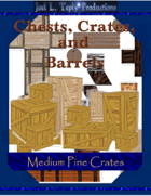 Chests, Crates, and Barrels Collection: Medium Pine Crates