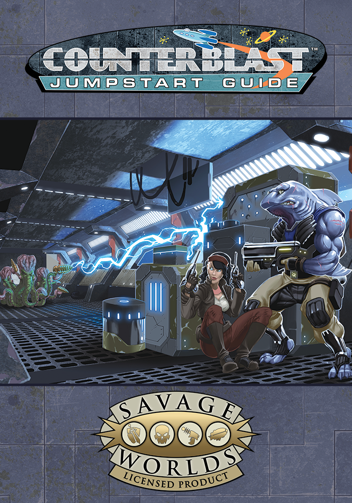 Lady Counterblast Counterblast (SWADE) Jumpstart - Bombshell Miniatures | DriveThruRPG