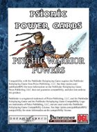 Psionic Power Cards: Psychic Warrior Powers