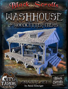 [3D] City of Tarok: Washhouse and woodcutter
