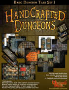 Handcrafted Dungeons:: Basic Dungeon Tiles set 1