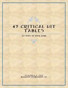 47 Critical Hit Tables to Spice Up Your Game