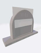 Tombstone Name Plate with OpenLOCK Base