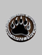 Game Tokens: Brown Bear Paw
