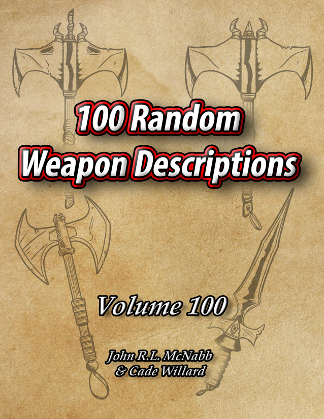 10,000 Random Weapon Descriptions [BUNDLE] - McNabb Games | DriveThruRPG