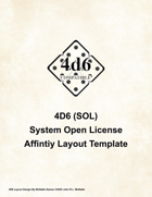 4D6 System Open License Affinity Publisher Template