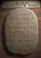 Ancient Cthulhu Cuneiform Text: TTF Font File (For making RPG prop Handouts)