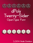 dPoly Twenty-Sider OpenType Font