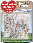 Diminutive Denizens Deluxe: Fire and Sword Minis Pack