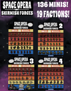 Space Opera: Skirmish Bundle -136 Minis, 19 Factions  [BUNDLE]