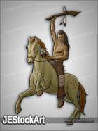 JEStockArt - History - Mohican Warrior with War Club - CNB