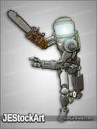 JEStockArt - Post Apocalypse - Cyborg made of Junkyard Parts - CNB