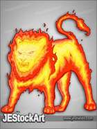 JEStockArt - Fantasy - Elemental Fire Lion - CNB