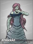 JEStockArt - Fantasy - Vampire Lady in Dress - CNB