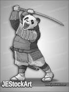 JEStockArt - Fantasy_Lycan - Samurai Panda with Sword - GNB