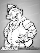 PWYW JEStockArt - Gnome Salesman with Prosthetic Arm