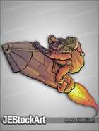 JEStockArt - Fantasy - Goblin Tinkerer With Sack And Rocket  - CNB