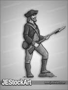 JEStockArt - History - US Colonial Militiaman - GNB