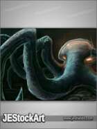 JEStockArt - Fantasy - Blue Octopus Creature - DPNB