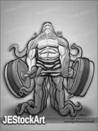 JEStockArt - Supers - Tentacled Power Lifter in Shorts - GNB