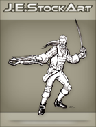 JEStockArt - Fantasy - Swordsman I n Fancy Garb With Crossbow - LNB