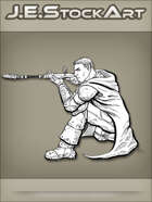 JEStockArt - Fantasy - Drow Assassin With Mystic Sniper Wand - LNB